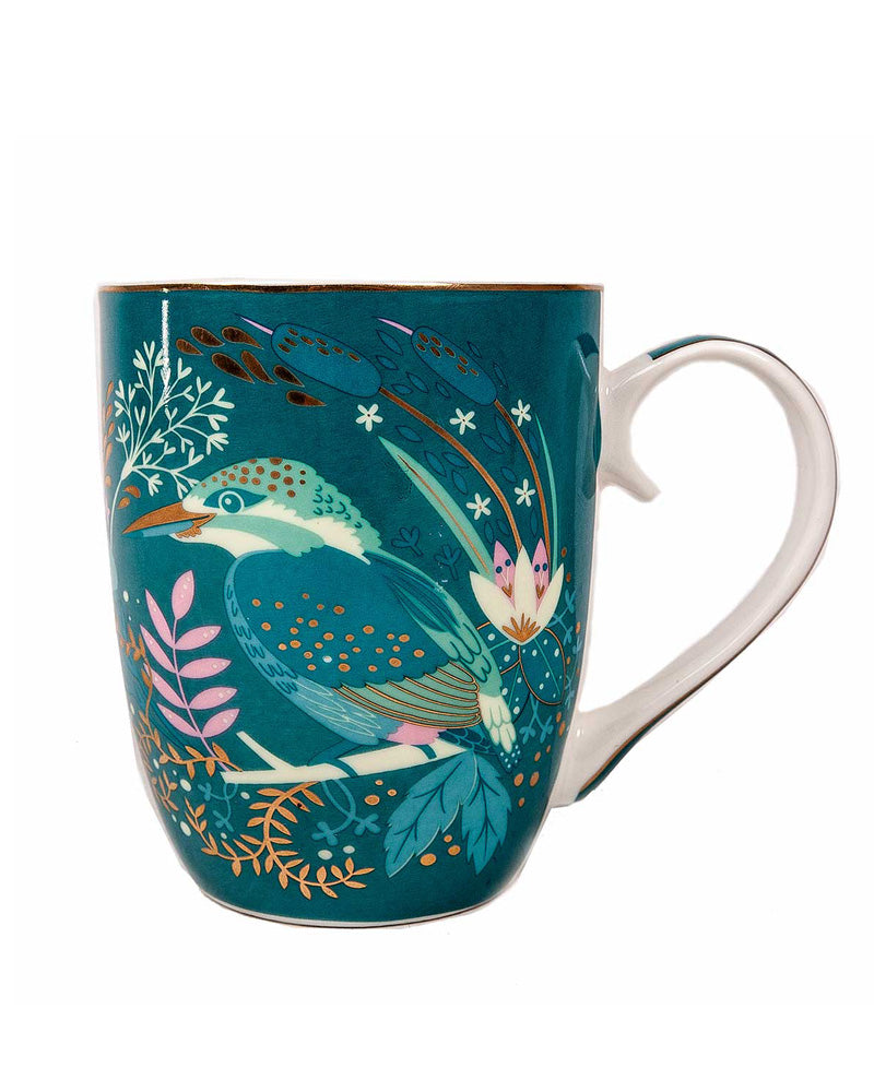 Tipperary Crystal | Birdy Mug: Kingfisher