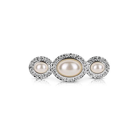 Newbridge Silverware | Triple Pearl Brooch