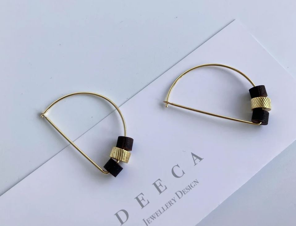 Deeca Tube Bead Hoops