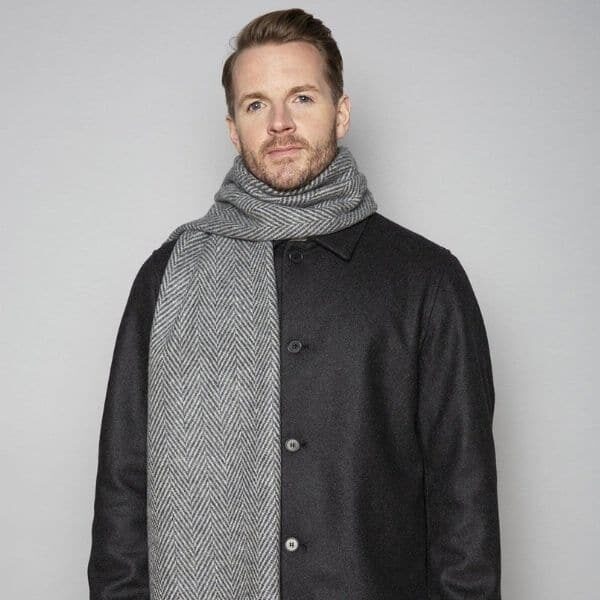 Foxford Woollen Mills | Oxford & Pearl Herringbone Scarf