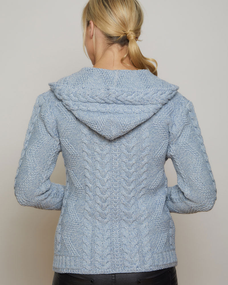 Aran Claddagh Hooded Sweater | E1725