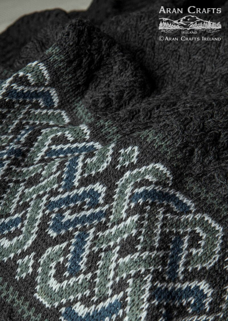 Celtic Jacquard Throw , Charcoal