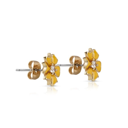 Newbridge Silverware Yellow Flower Earrings