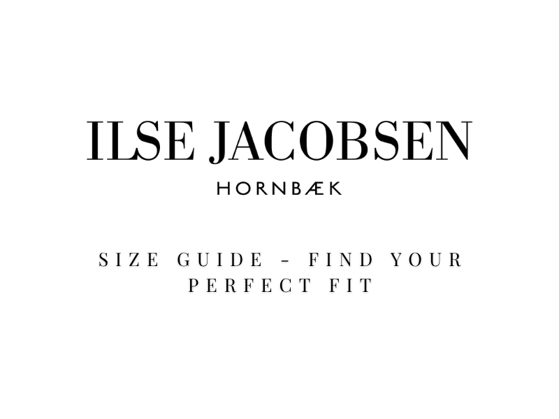 Ilse Jacobsen Raincoat Size Guide: Choose Your Best Fit
