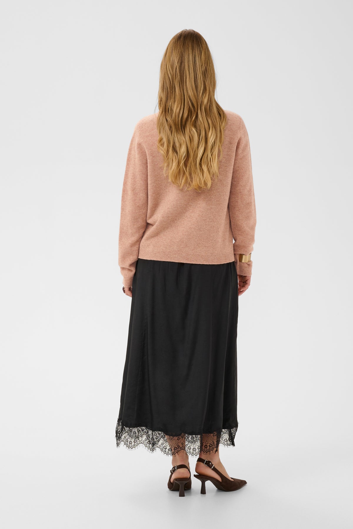 Cream Mela Wool Knit Pullover