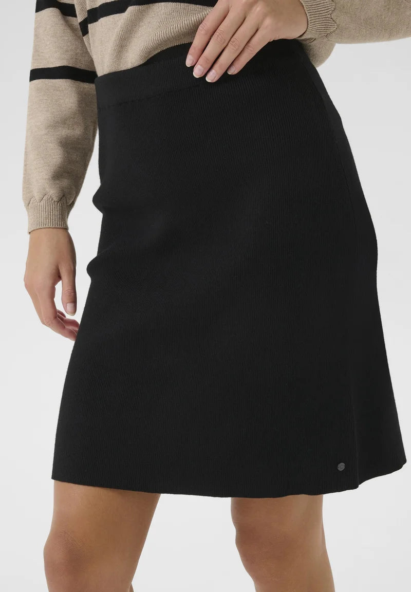 Cream Dela Knit Skirt