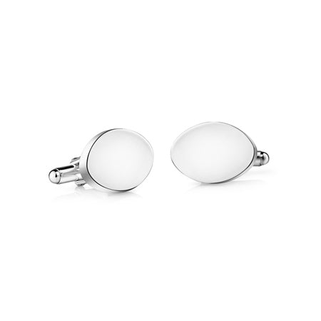 Newbridge Silverware Silverplate Oval Cufflinks