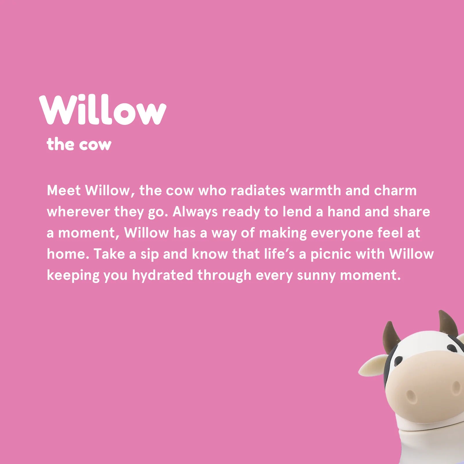 Bestie Cow Water Bottle