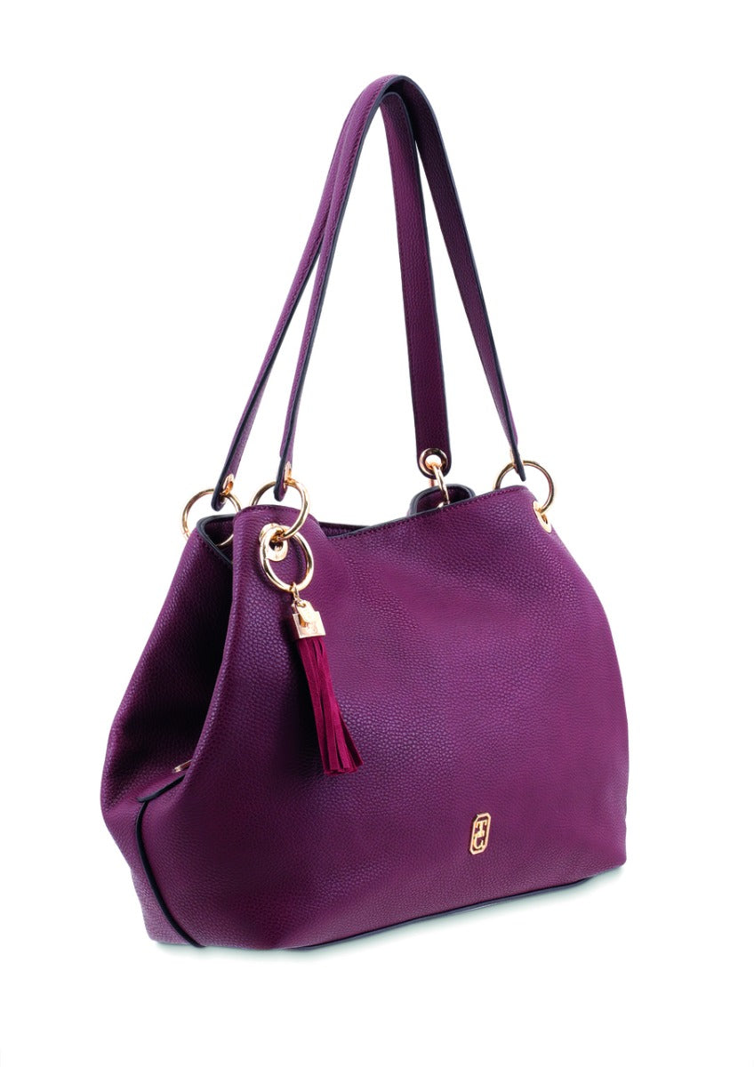 Tipperary Crystal | Sicily Tote Bag - Burgundy