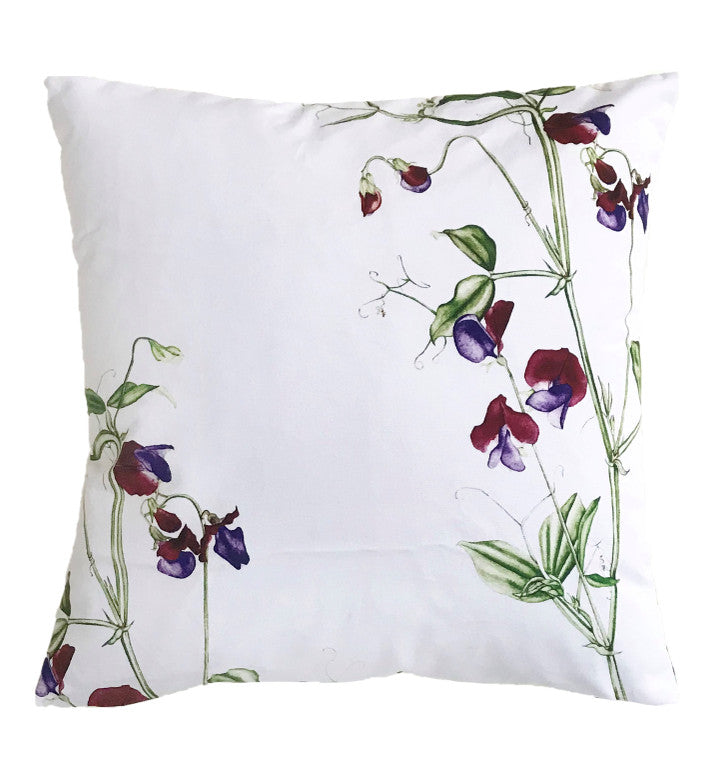 Tipperary Crystal | Botanical Studio - Sweet Pea Cushion