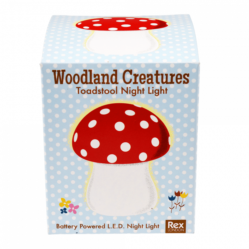 Rex London Red Toadstool Nightlight