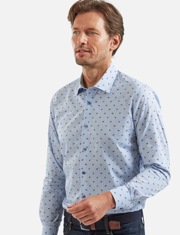 Vedoneire Fine Cotton Printed Shirt