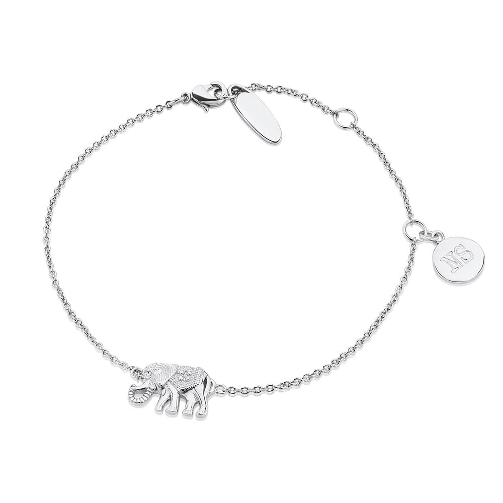 Newbridge Silverware Silver Plated Bracelet with Elephant