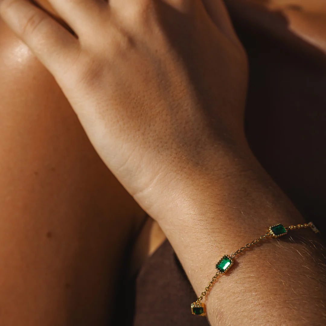 Fíor Jewellery Irish Emerald Bracelet