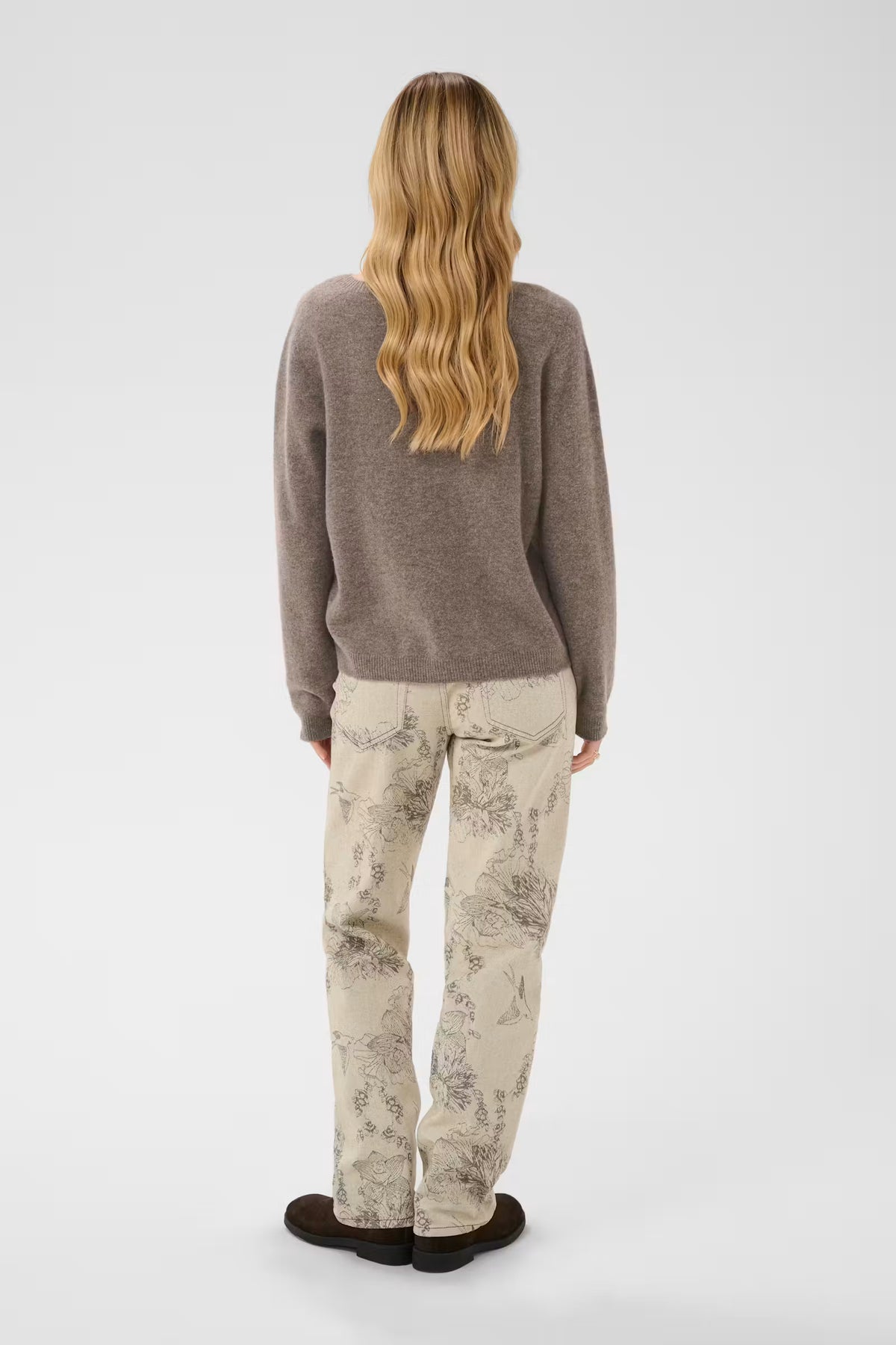 Cream Mela Wool Knit Pullover