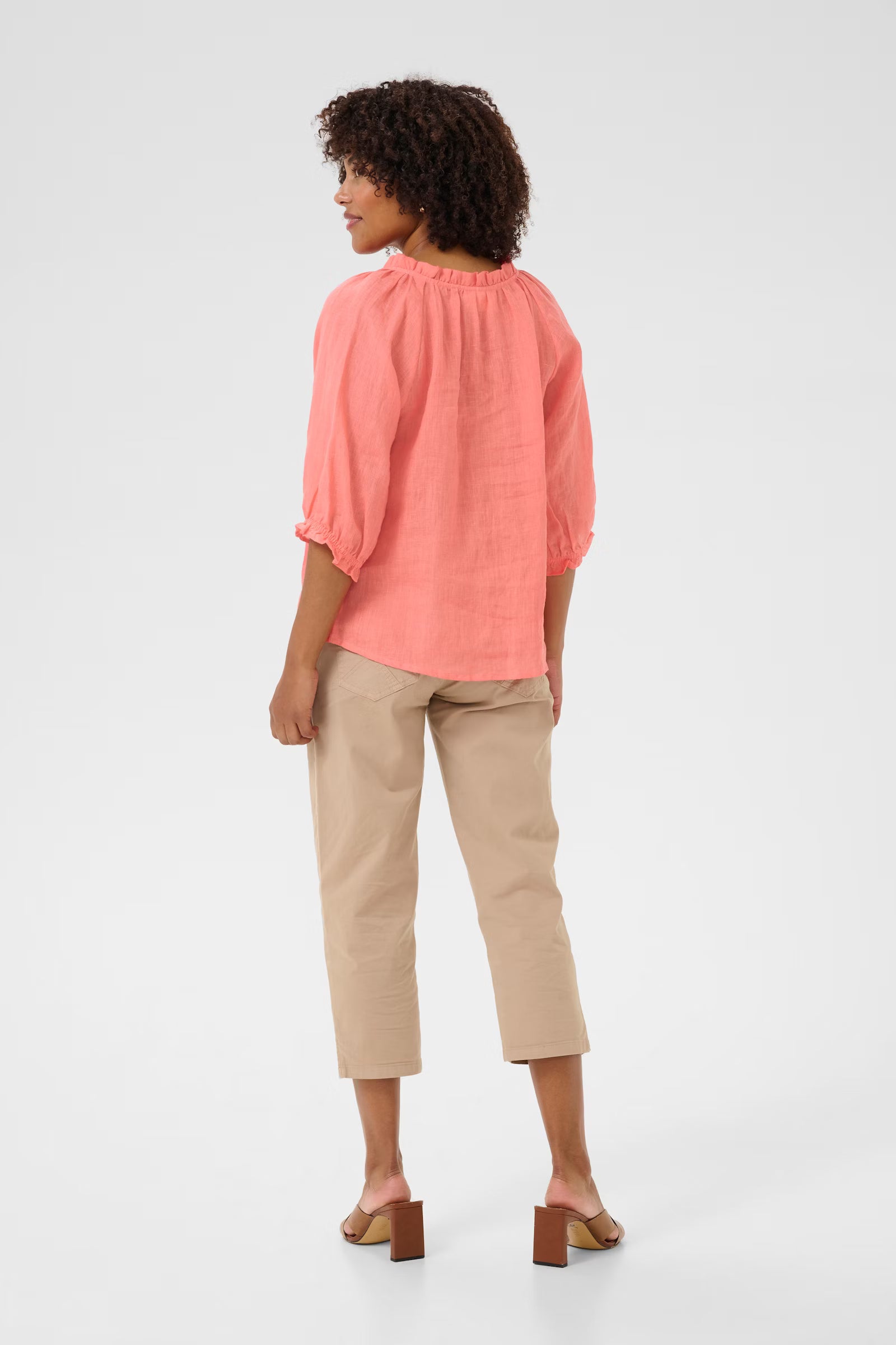 Cream CRBellis Lace Blouse