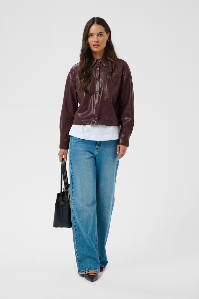 Kaffe Arense Pleather Jacket
