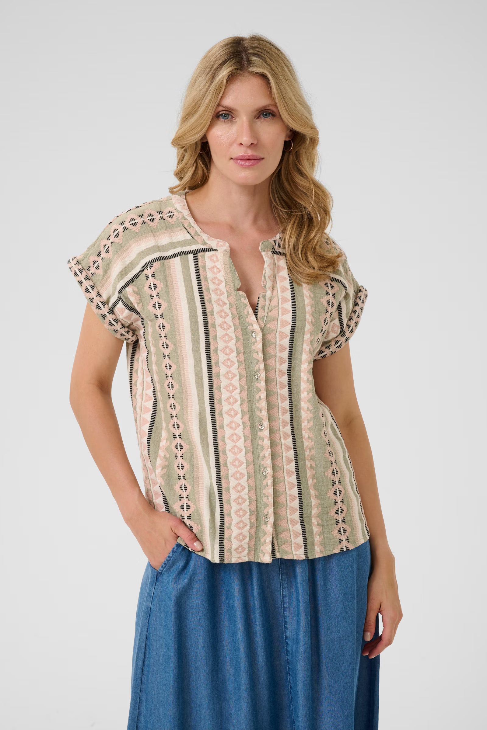 Cream CRSola Blouse