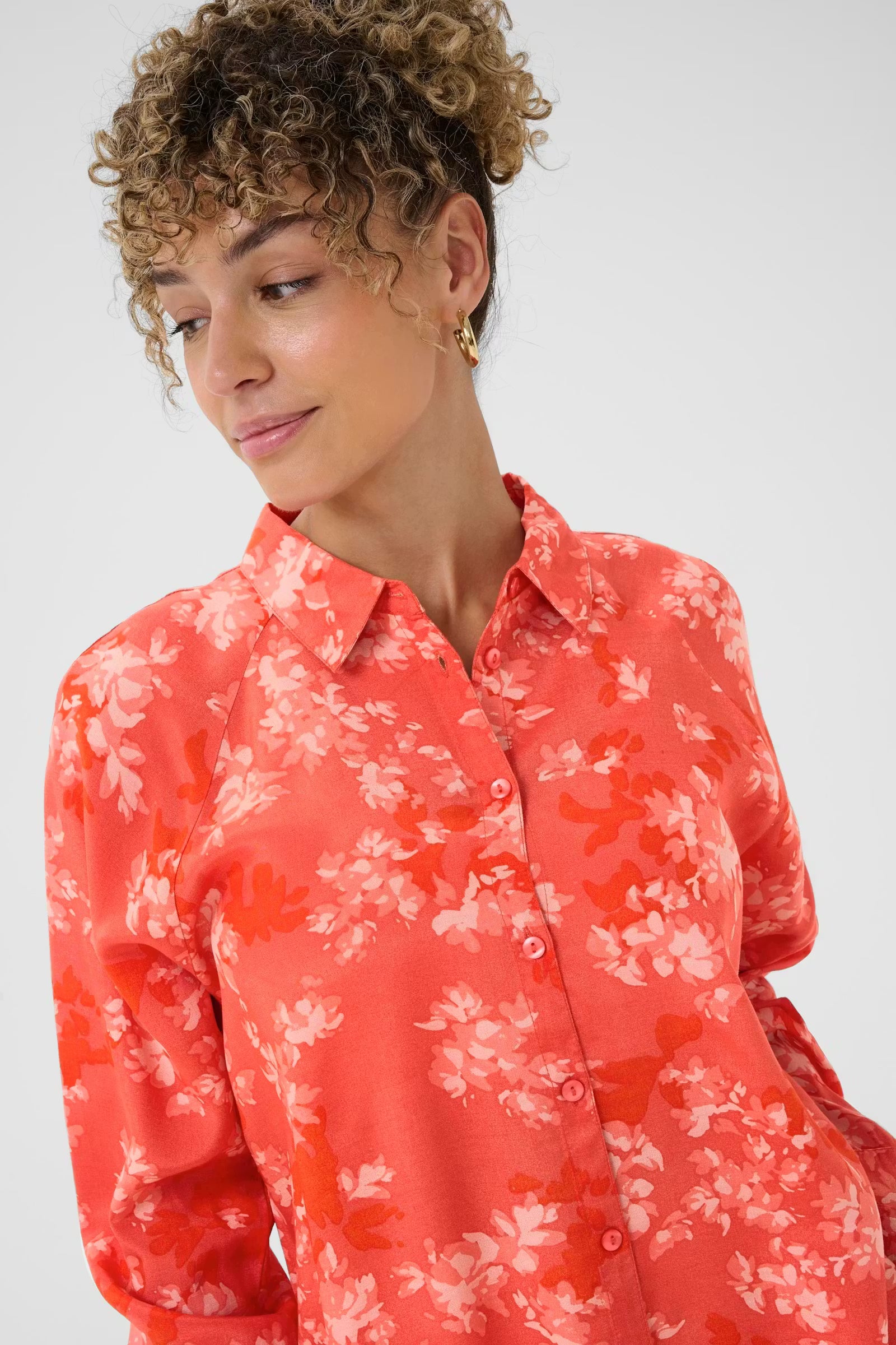 Cream Beatrice Floral Shirt