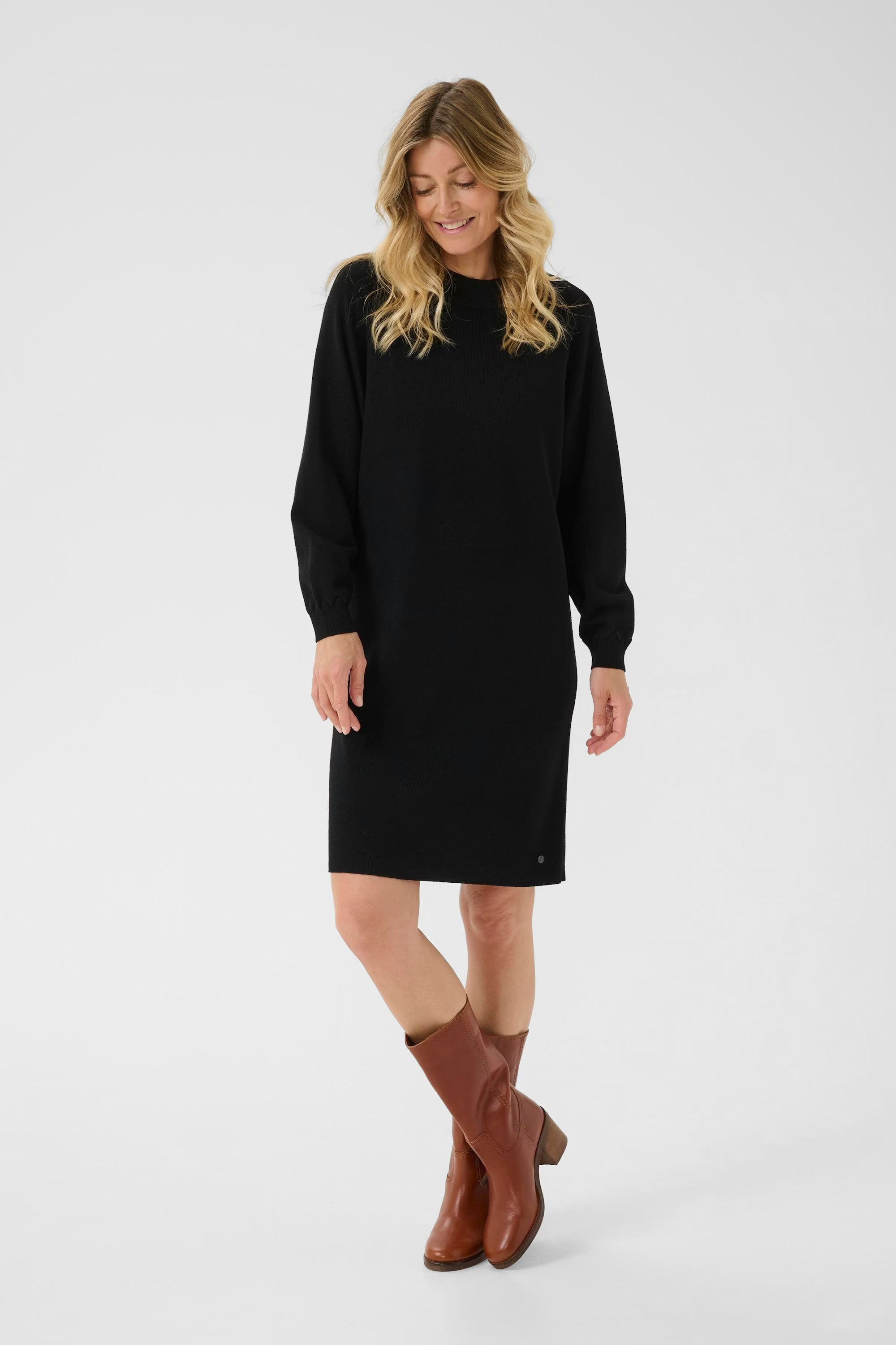 Cream Dela Knit Dress