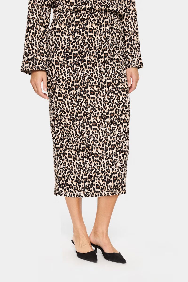 Saint Tropez Ilyssa Leopard Skirt