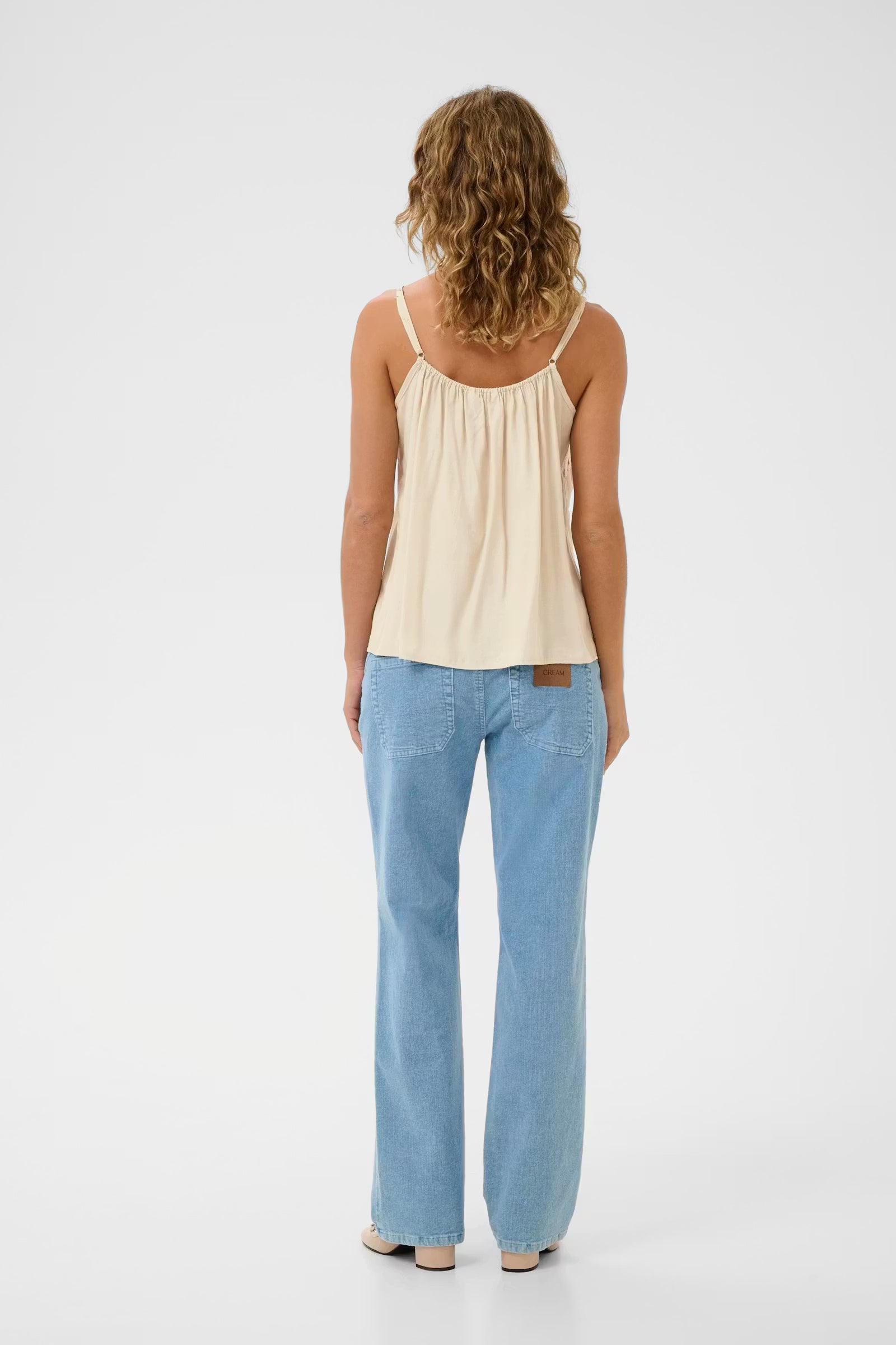 Cream CRanna Top