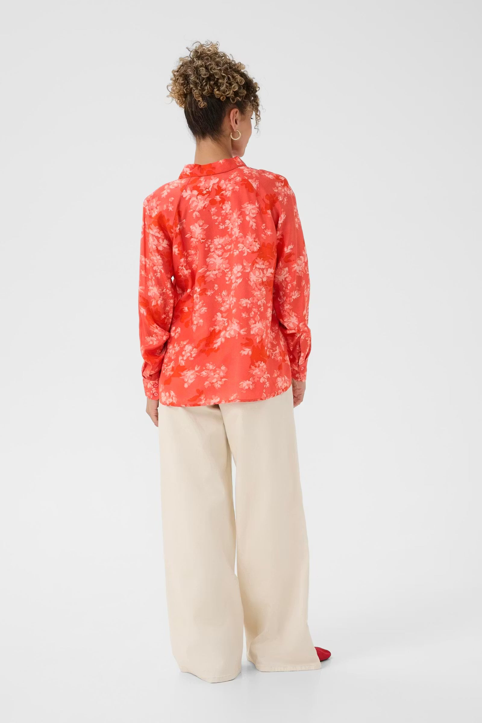 Cream Beatrice Floral Shirt