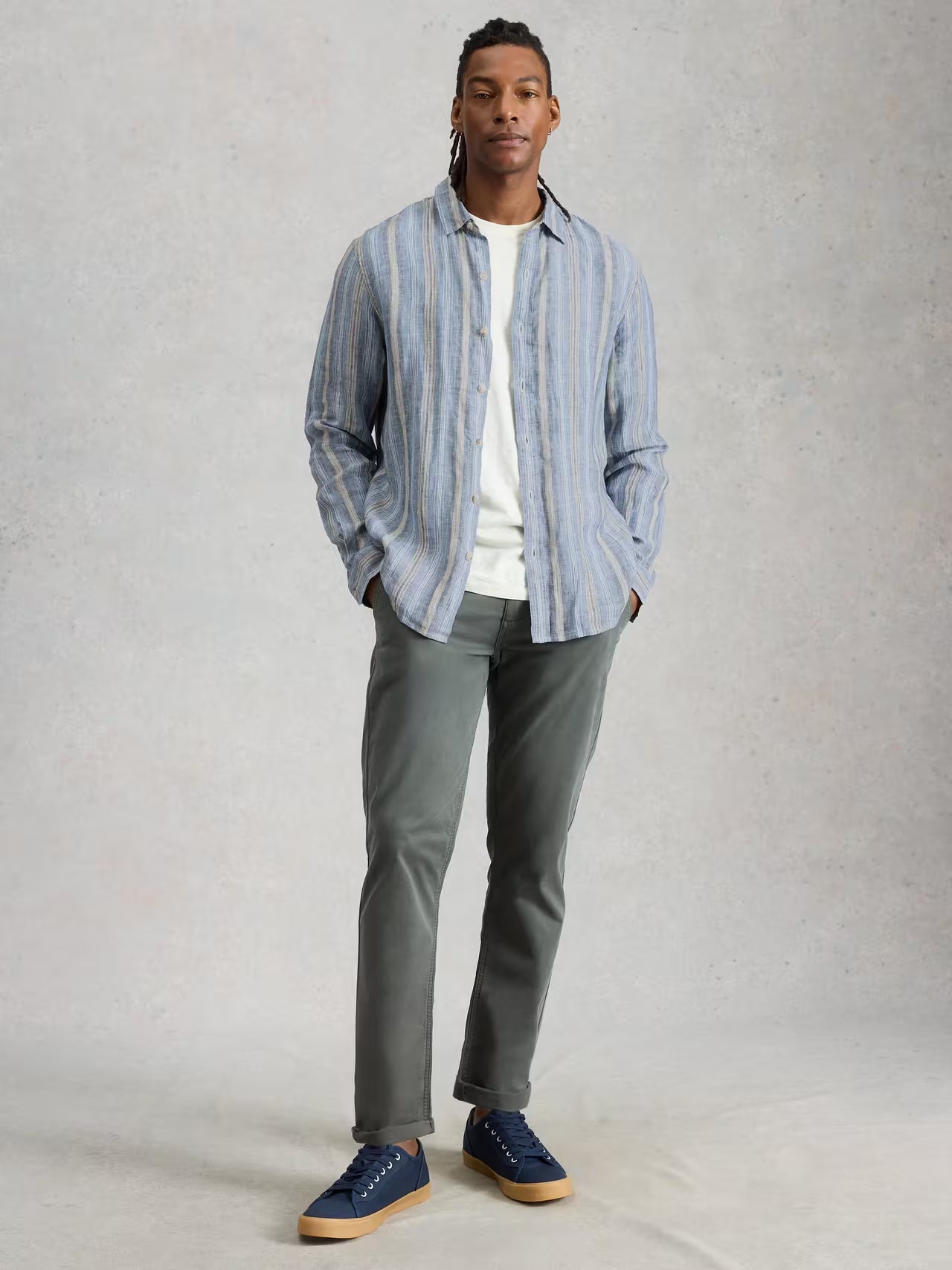 White Stuff Keswick Stripe Linen Shirt
