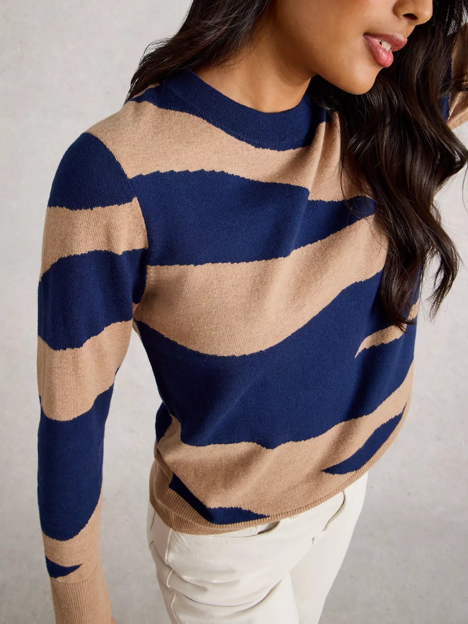 White Stuff Katie Abstract Jumper