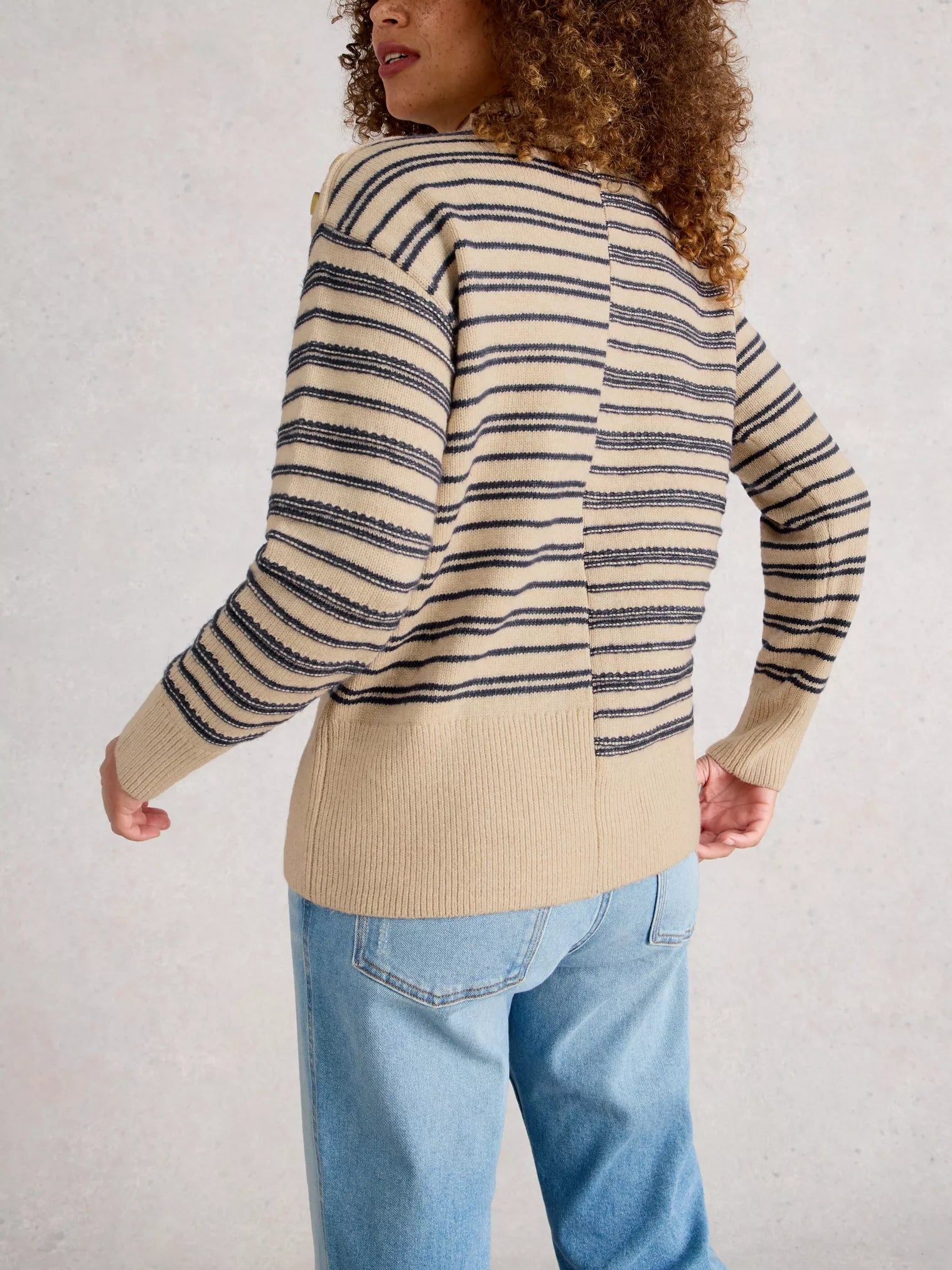White Stuff Mixed Stripe Jumper
