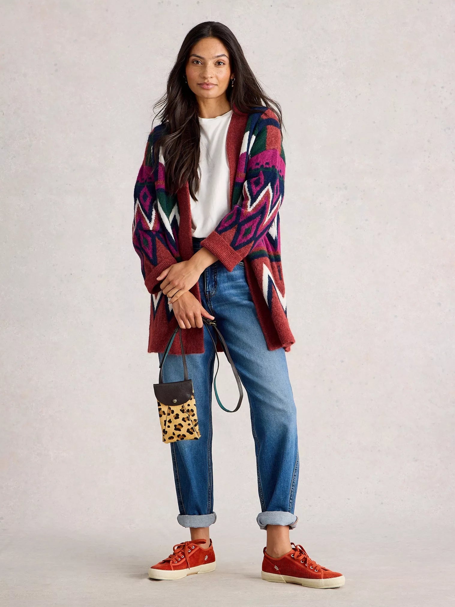 White Stuff Alice Abrstract Cardigan