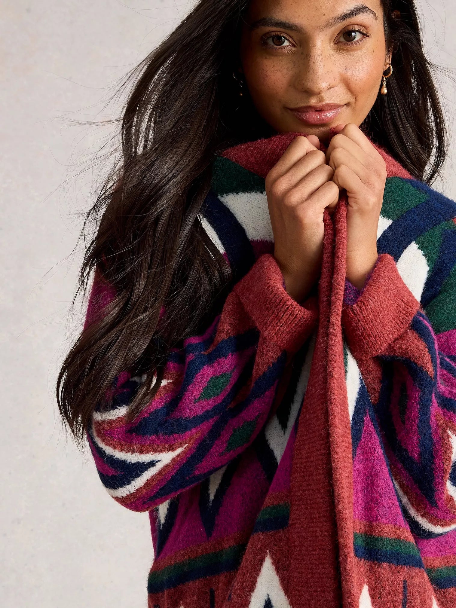 White Stuff Alice Abrstract Cardigan