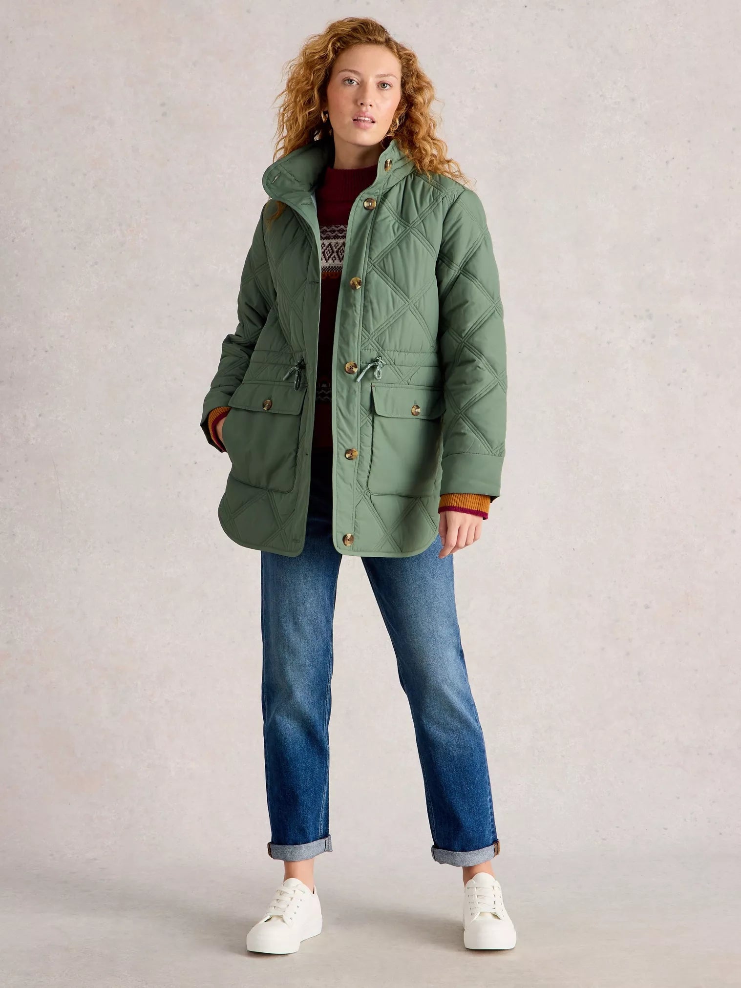 White Stuff Edie Quited Coat
