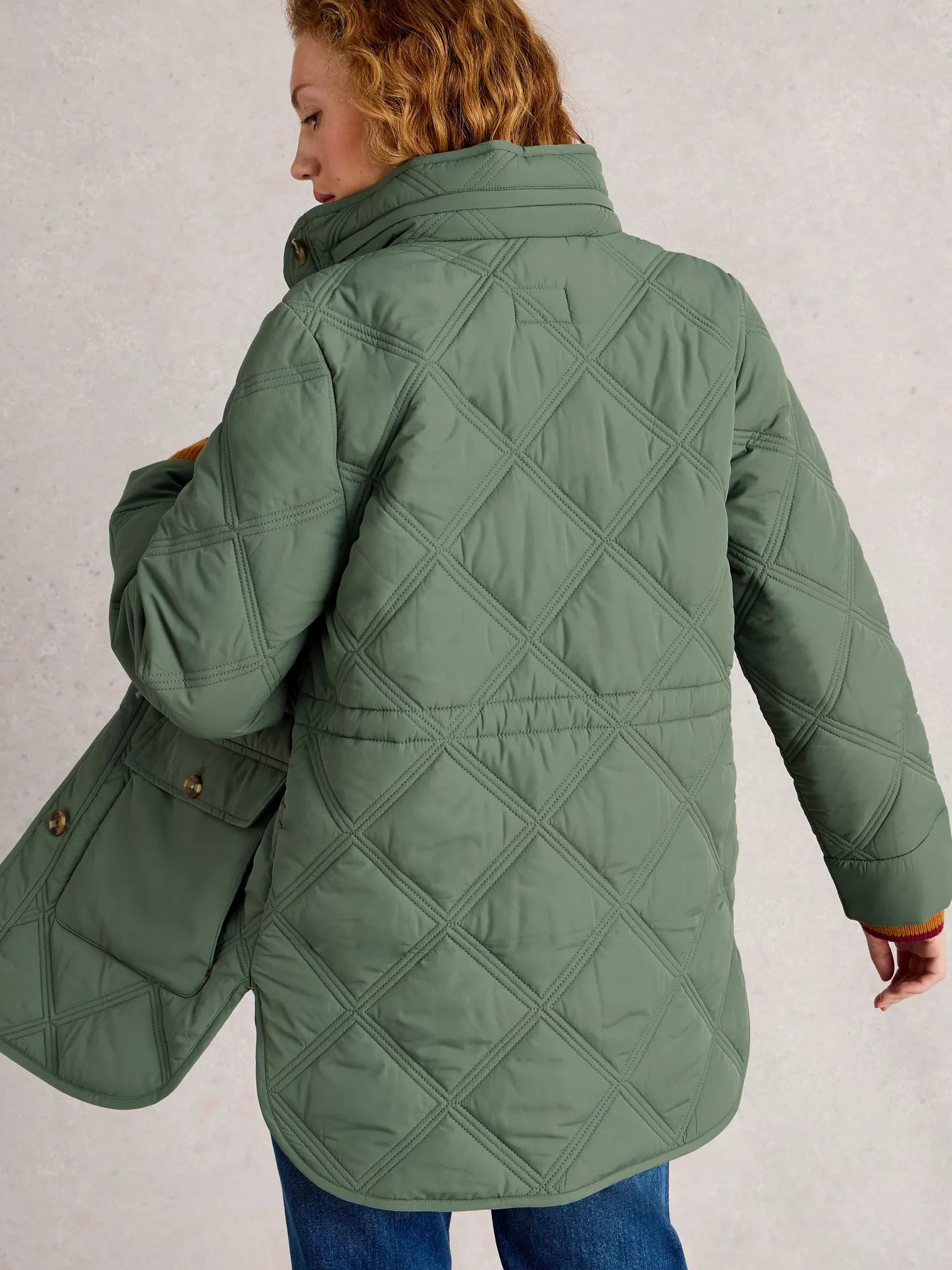 White Stuff Edie Quited Coat