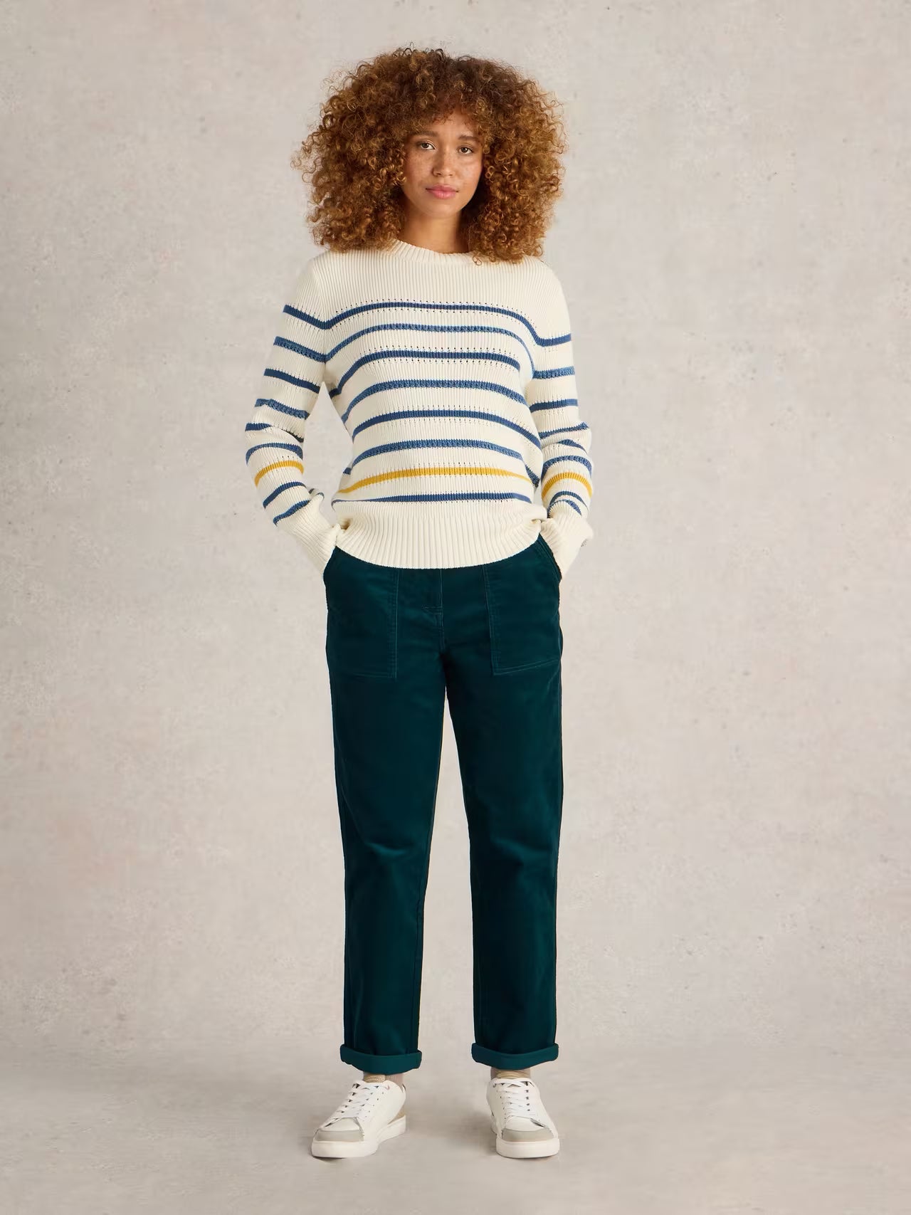 White Stuff Twister Cord Trousers