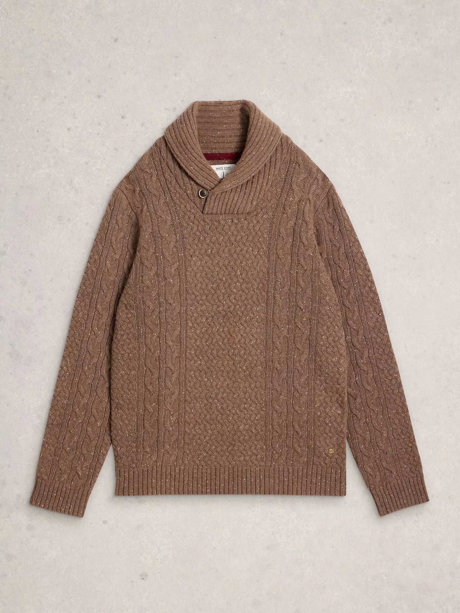 White Stuff Berkley Shawl Neck Knit