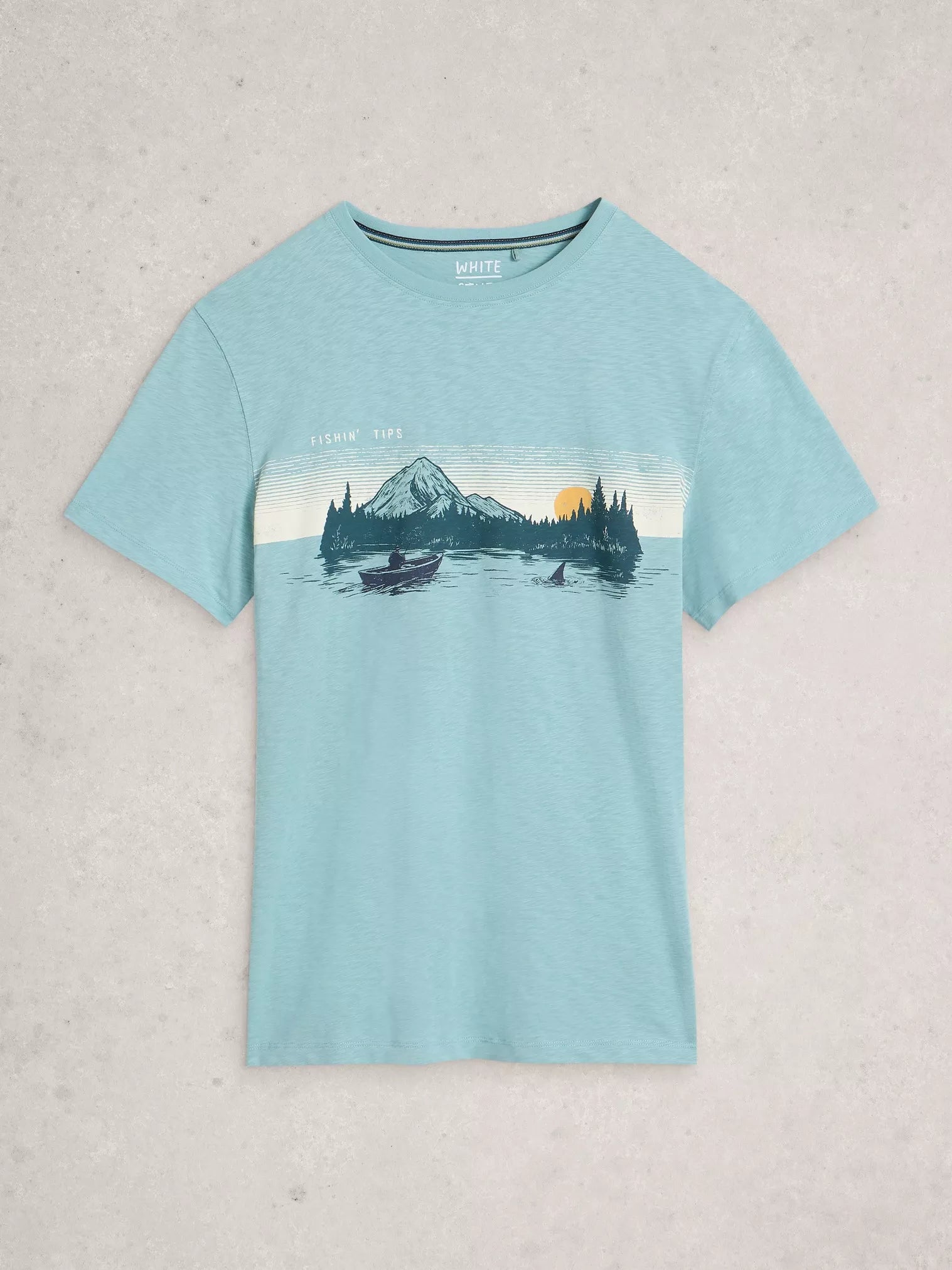 White Stuff Abersoch Fishing Graphic T-Shirt