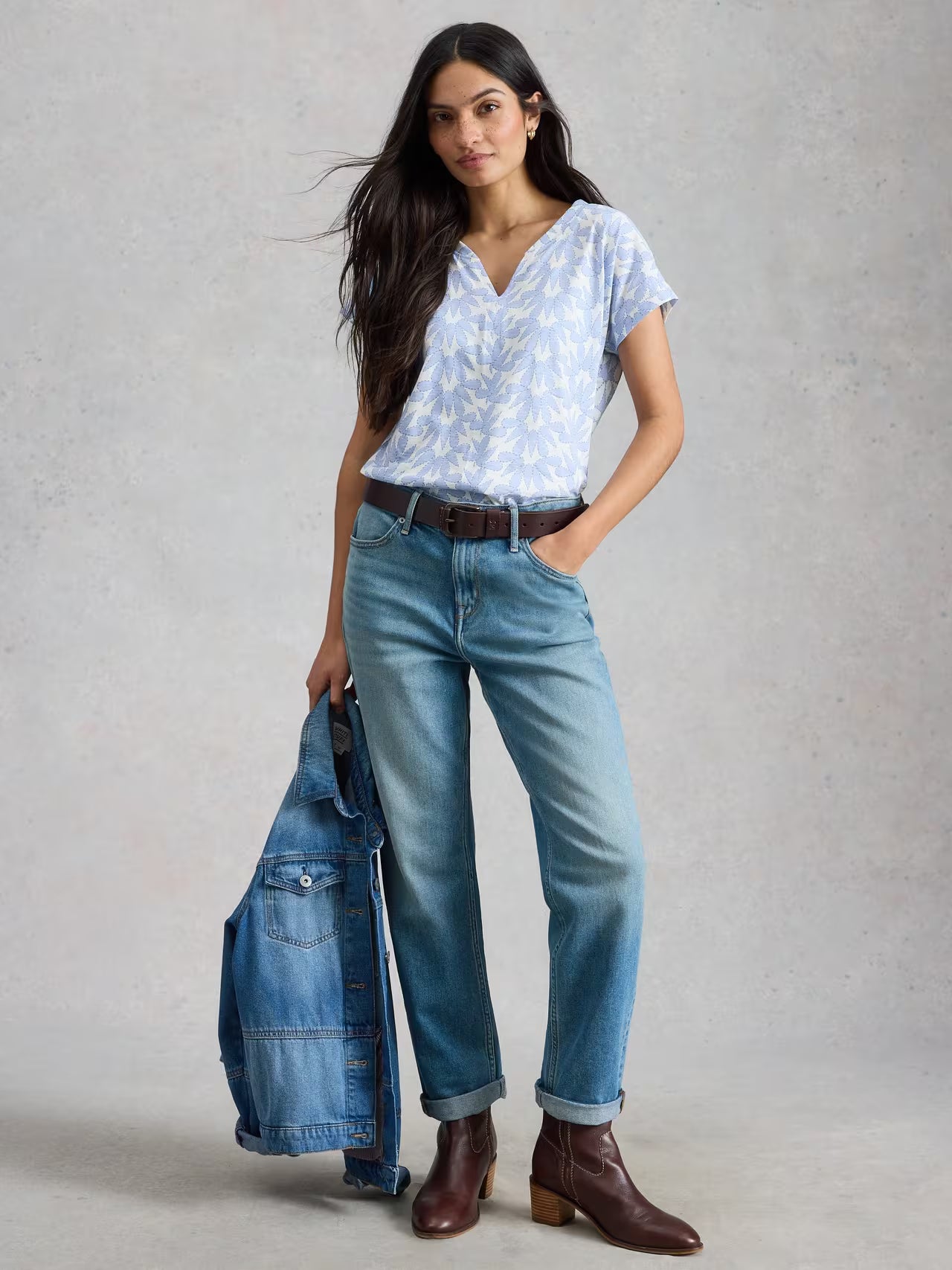 White Stuff Nelly Notch Stripe T-Shirt