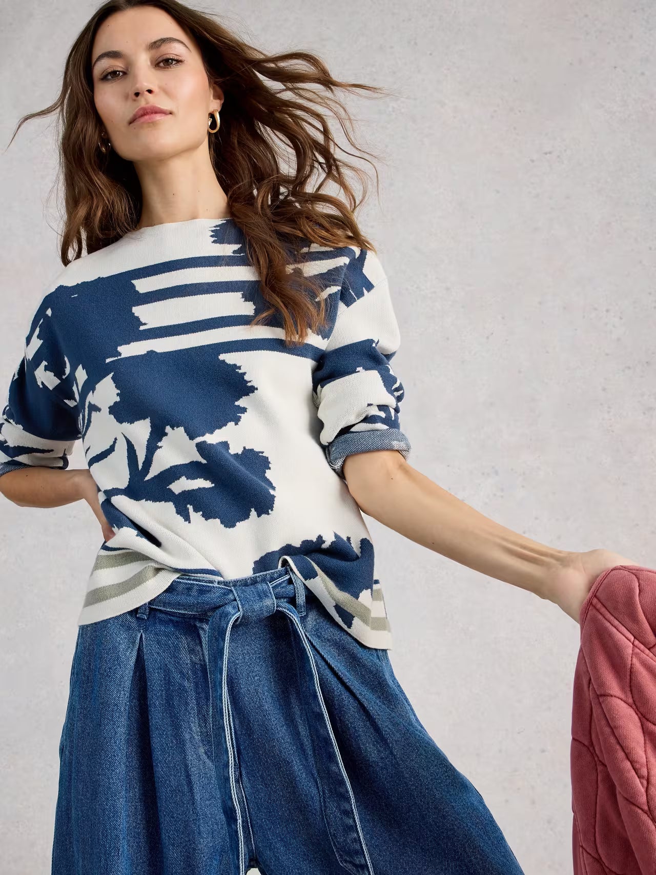 White Stuff Fabia Floral Jumper