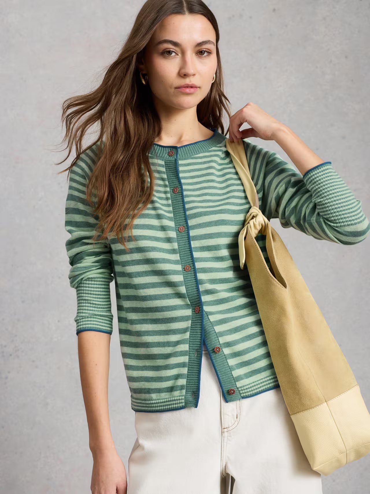 White Stuff Lulu Stripe Cardi