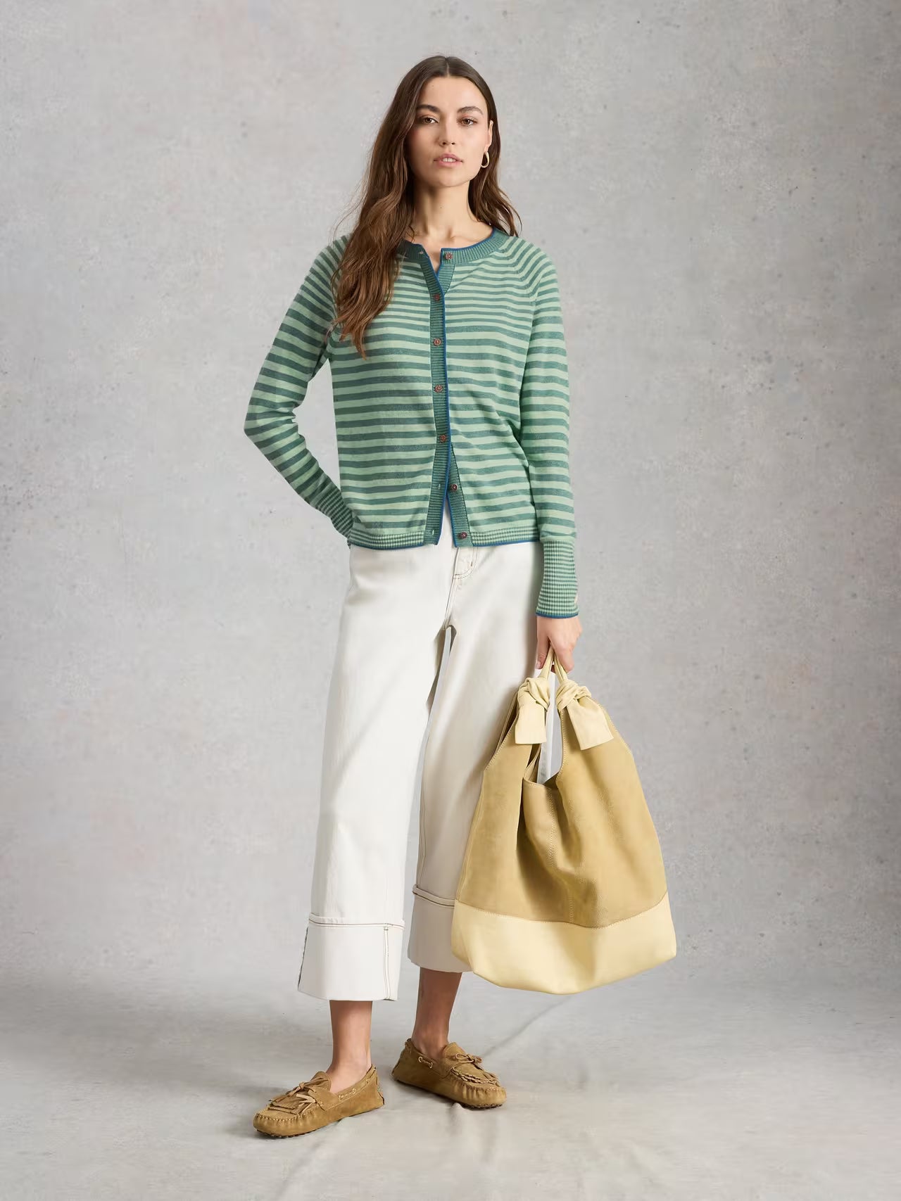 White Stuff Lulu Stripe Cardi