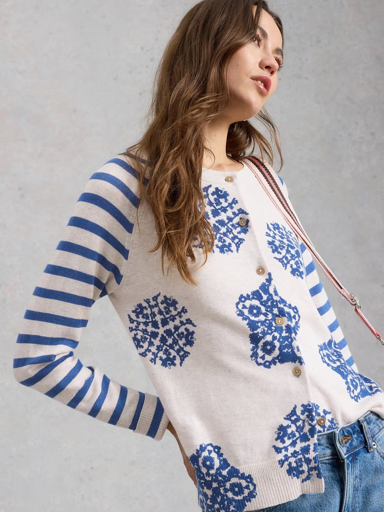White Stuff Lulu Print Cardi