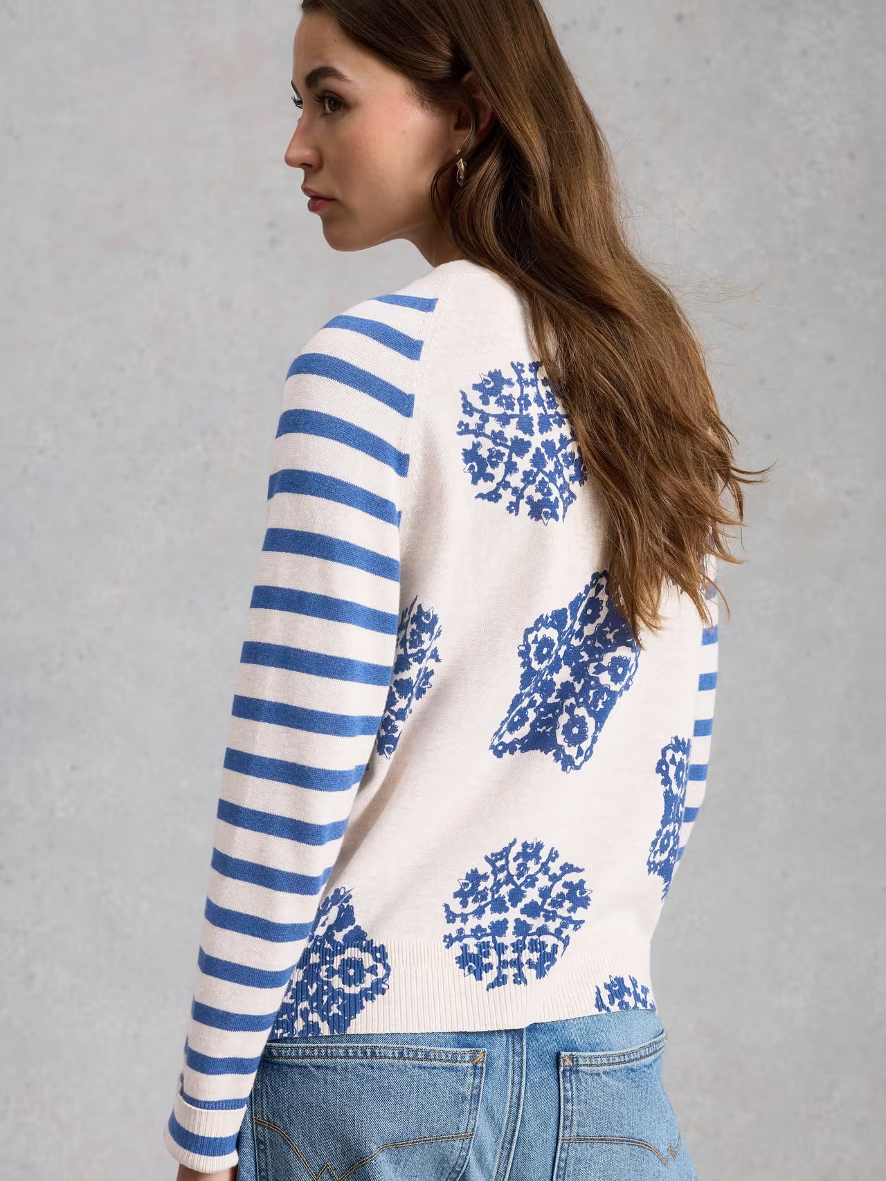 White Stuff Lulu Print Cardi