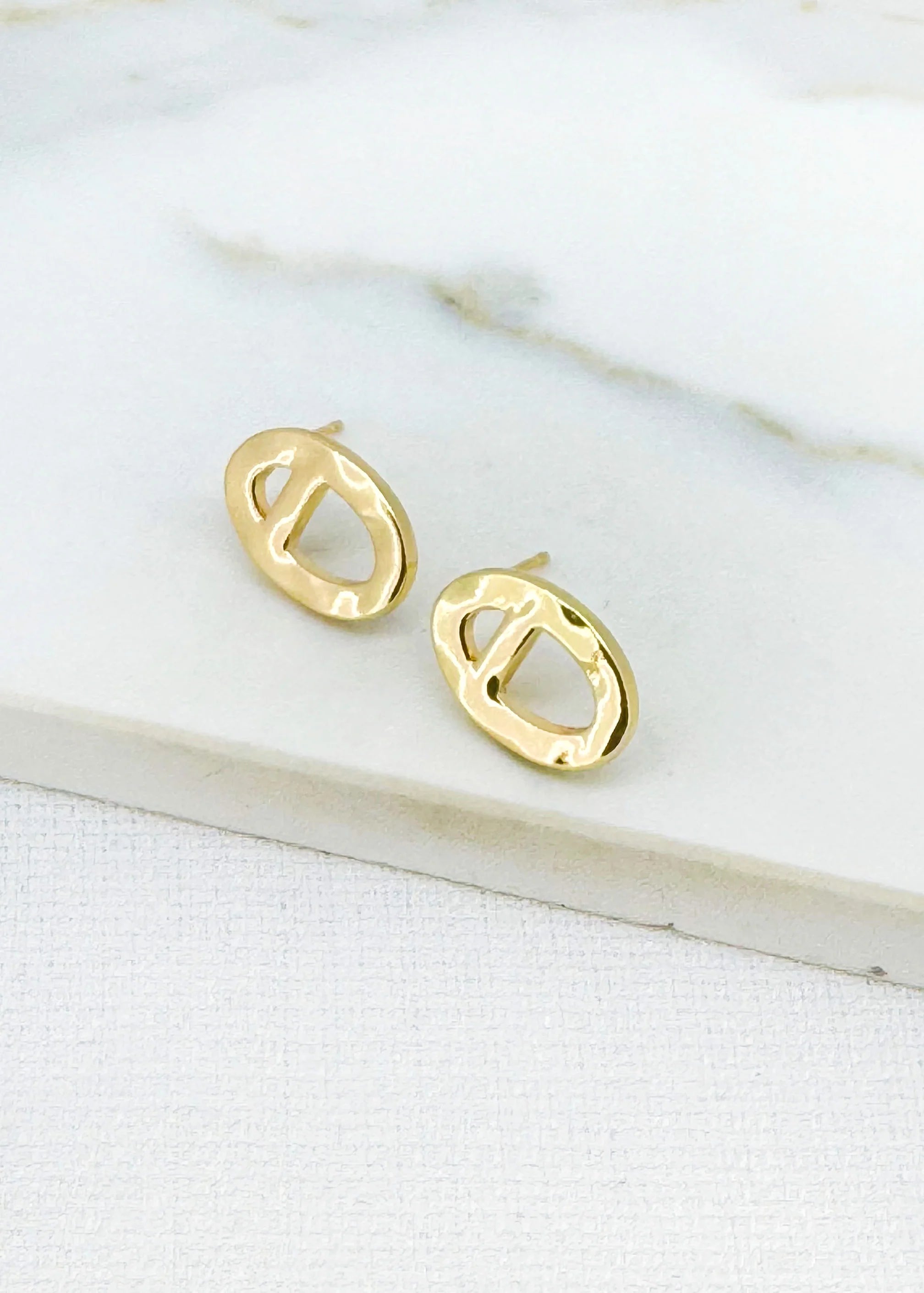Envy Gold Oval Earrings