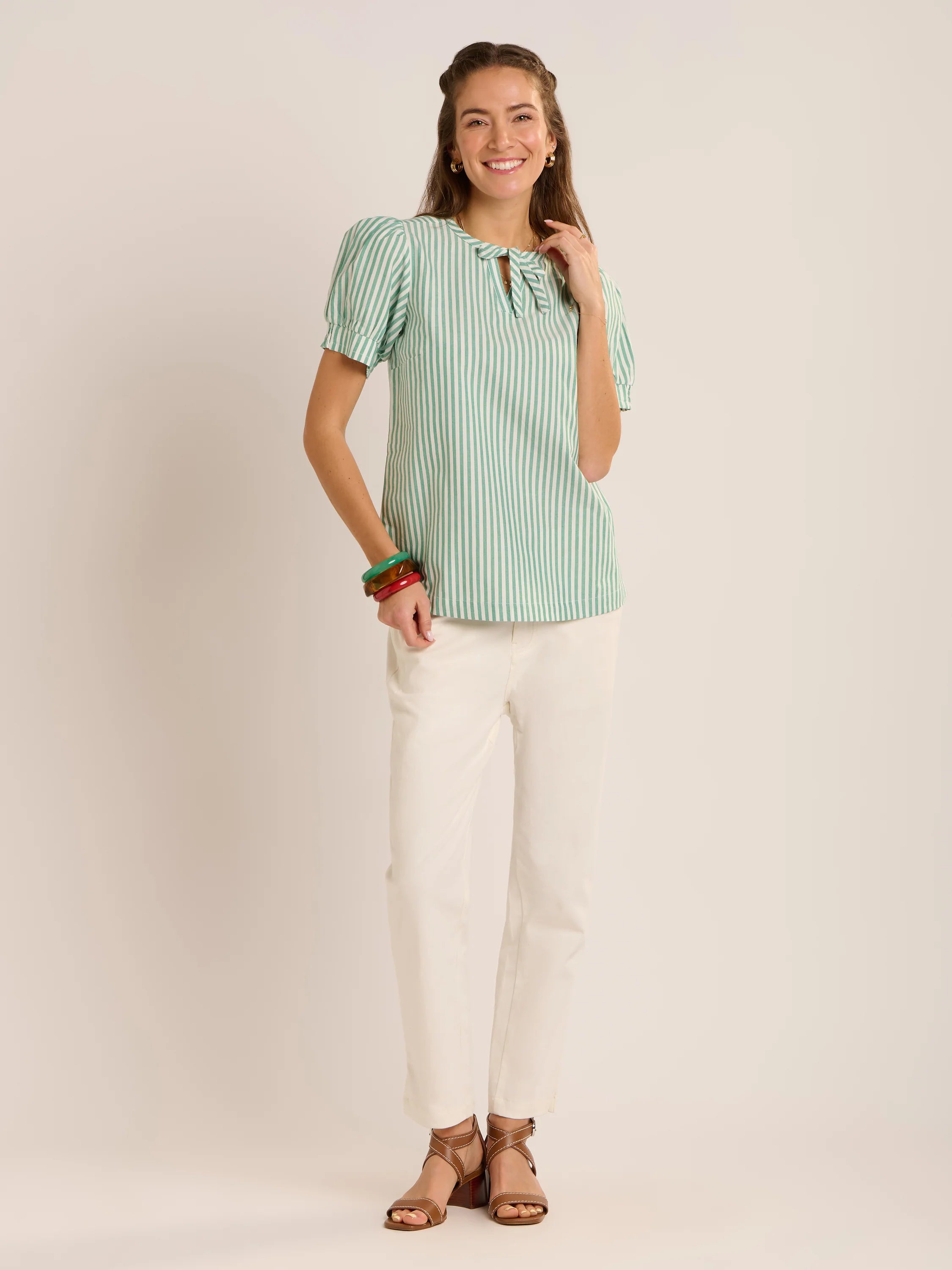 Brakeburn Bruni Stripe Blouse