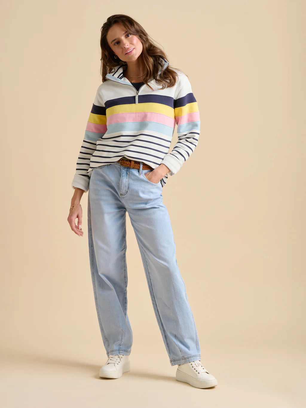 Brakeburn Chest Stripe Top