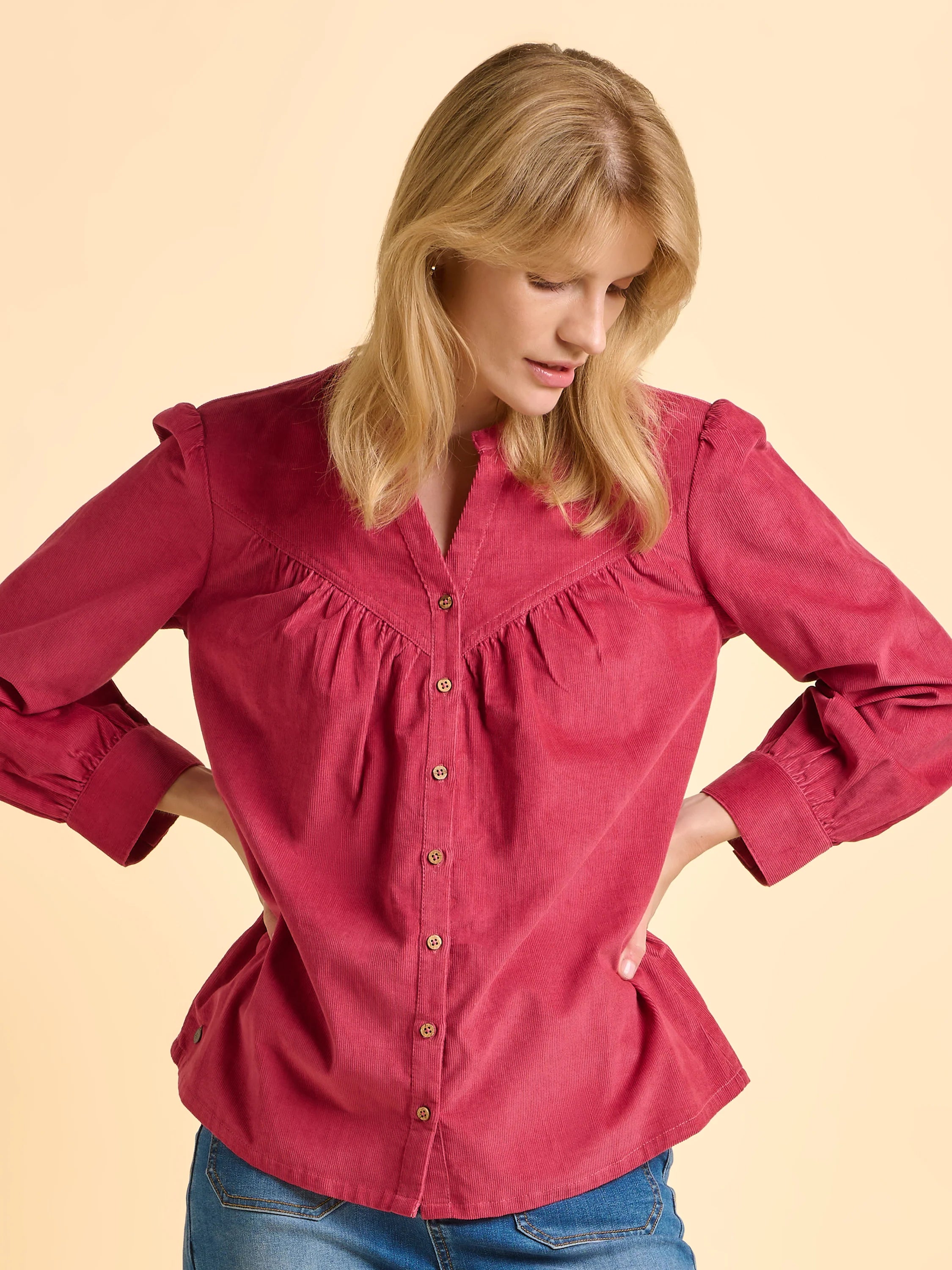 Brakeburn Lindsay Cord Blouse