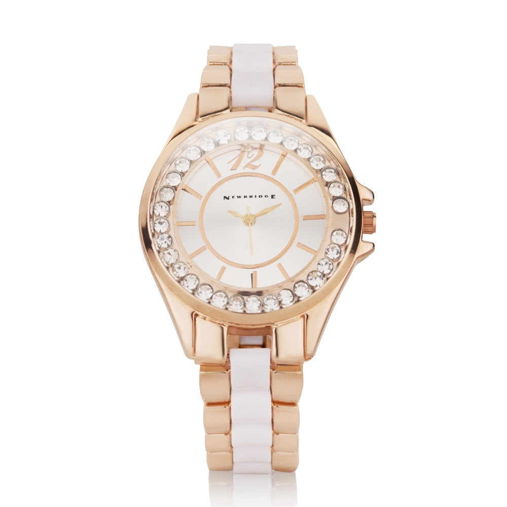 Newbridge Silverware Ladies Round Face Watch Rose