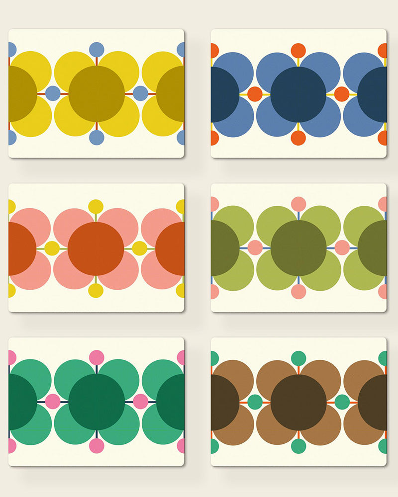 Orla Kiely | Atomic Flower Placemats Set Of Six