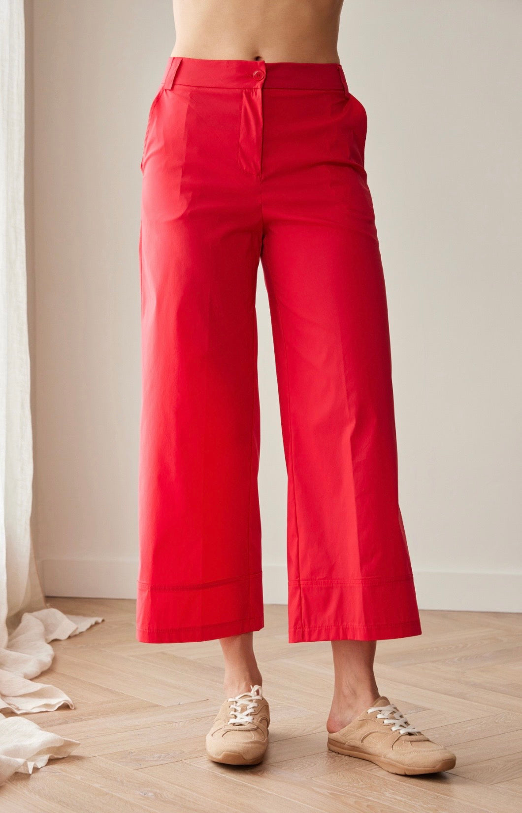 Peruzzi Cotton Hem Trouser